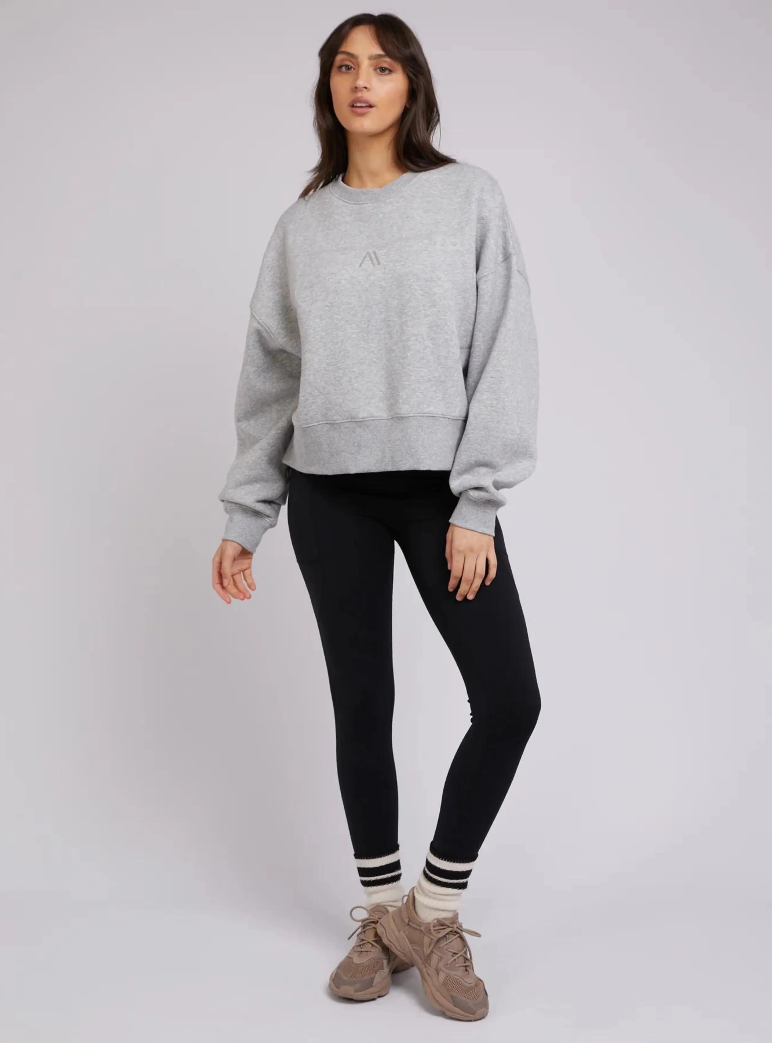 ACTIVE TONAL SWEATER - Grey Marle