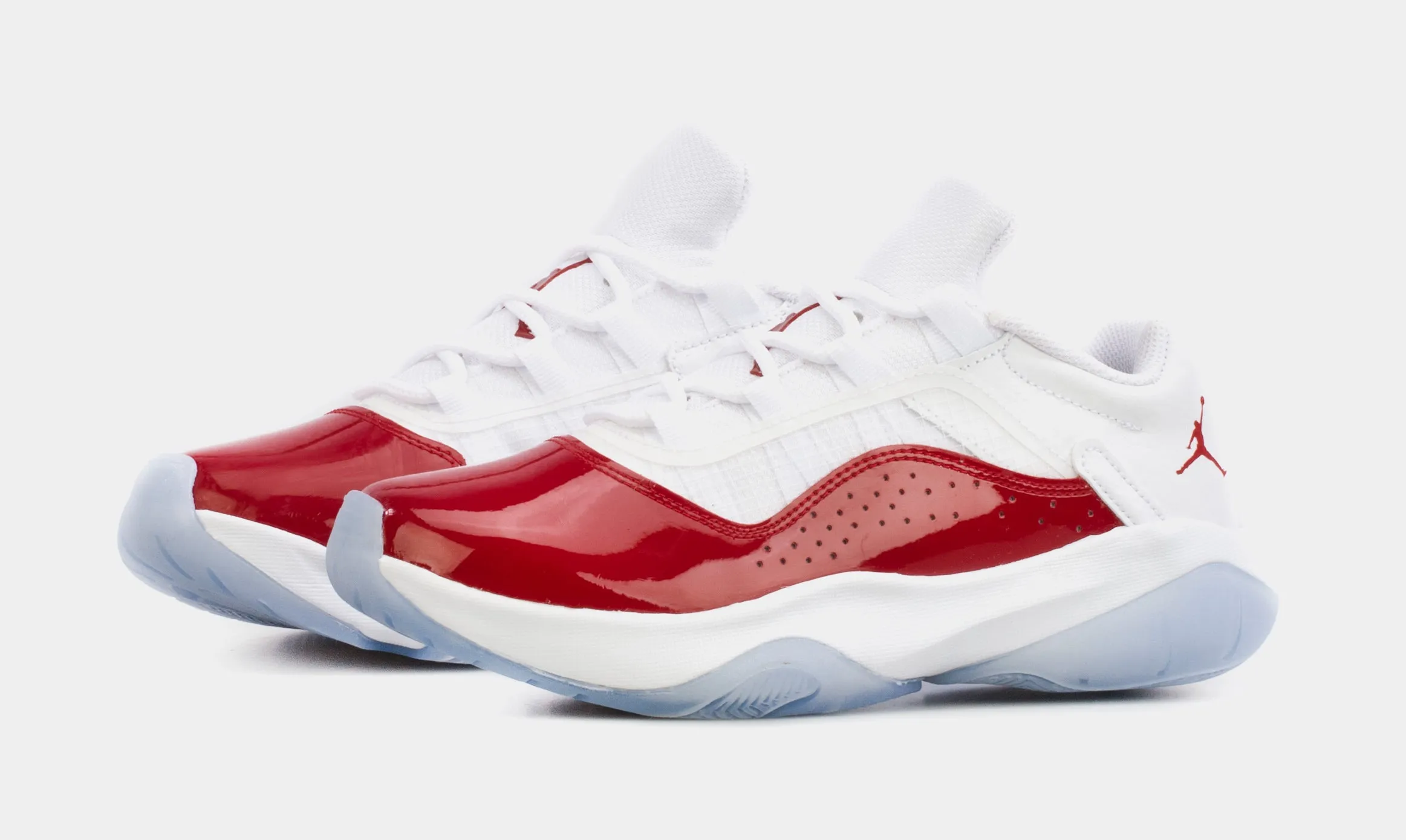 Air Jordan 11 CMFT Low Grade School Basketball Shoes (White/Red)