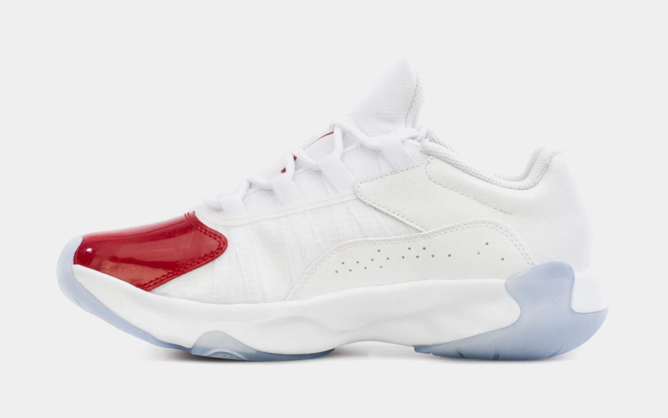 Air Jordan 11 CMFT Low Grade School Basketball Shoes (White/Red)