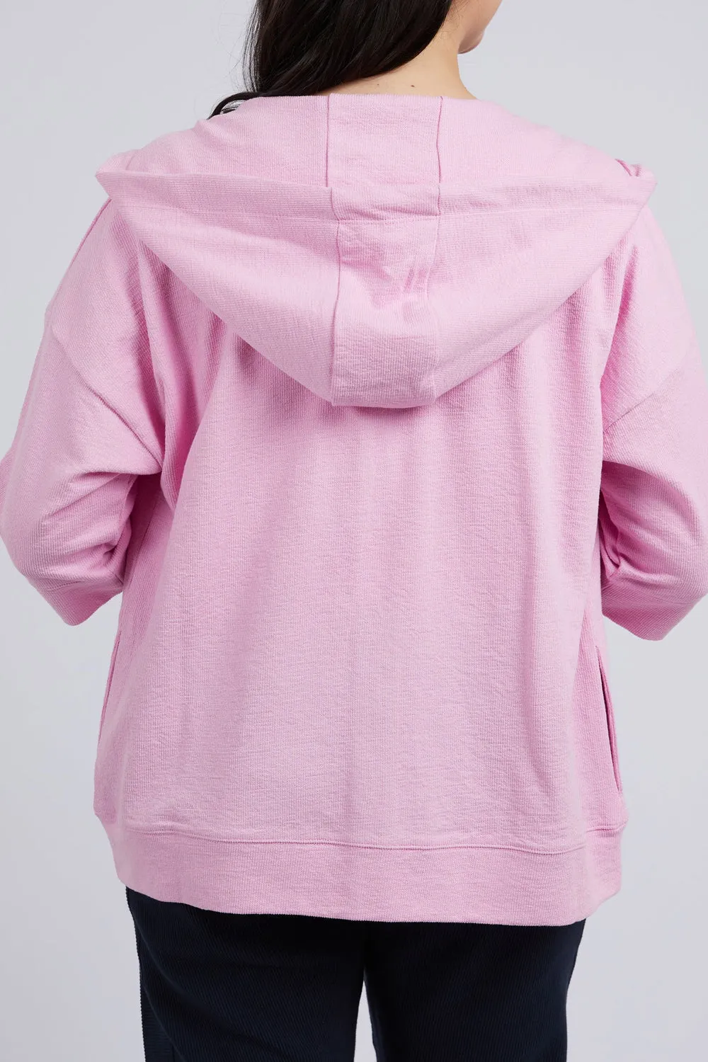 Beachy Zip Hoody in Sweet Lilac