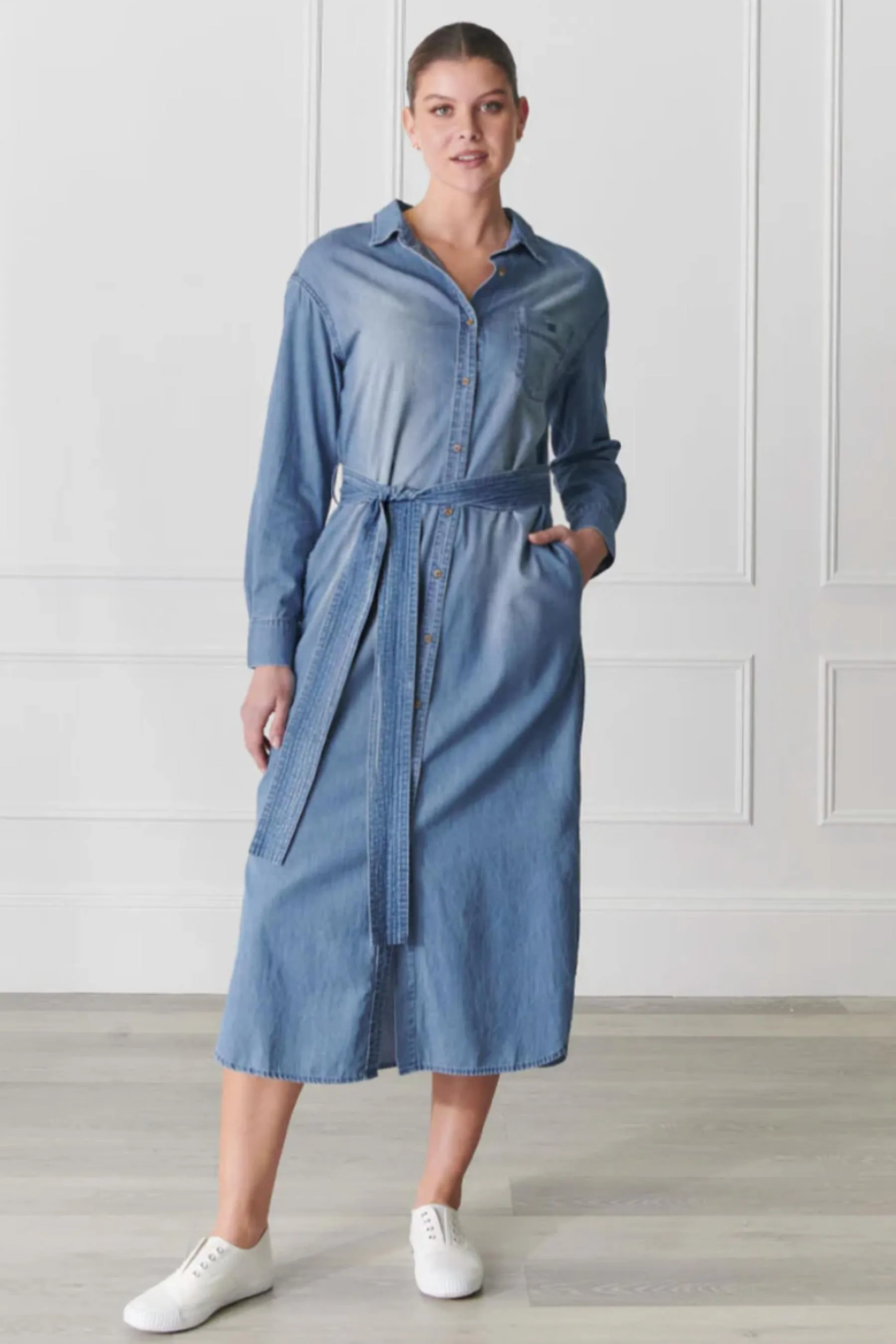 Charlie Denim Shirt Dress