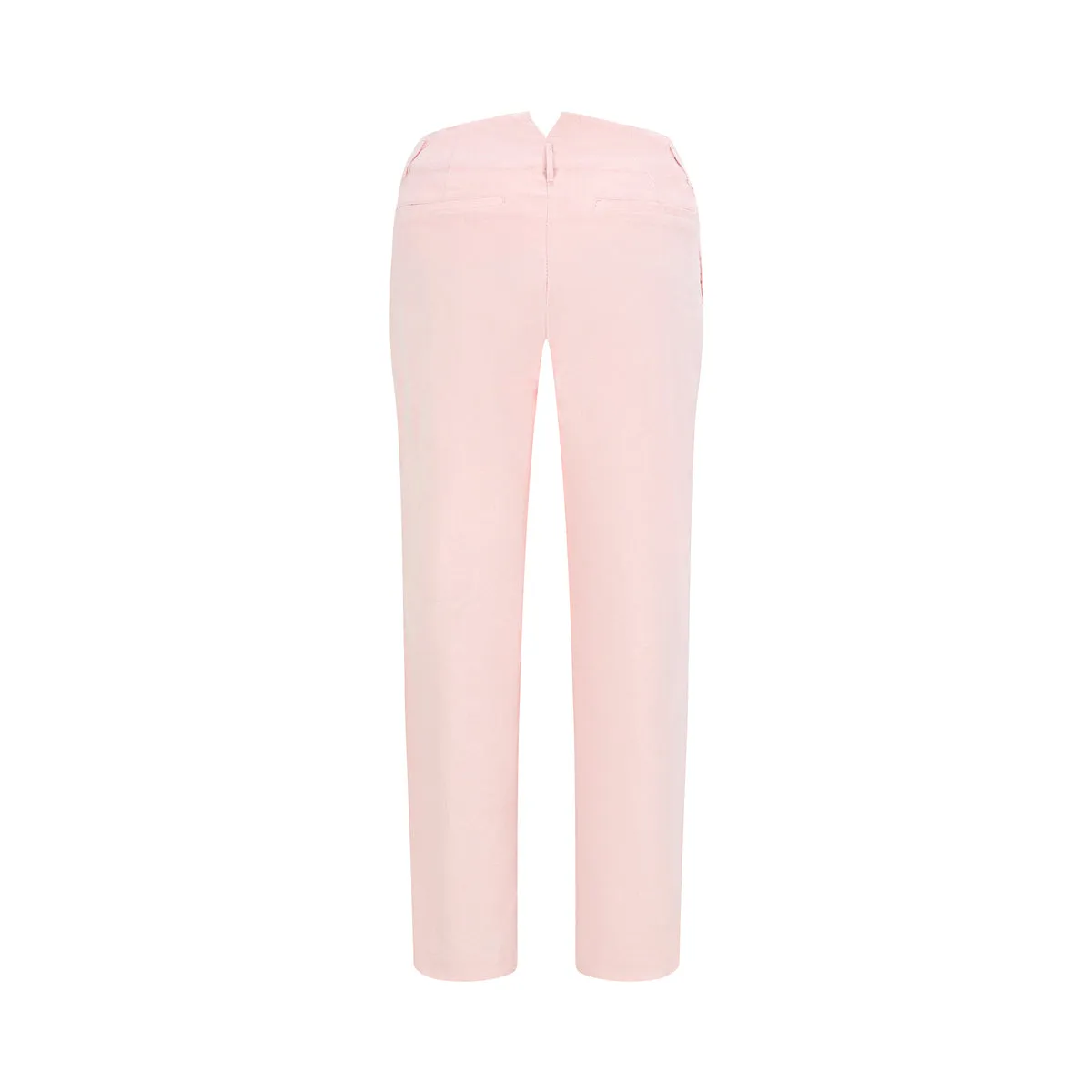 Chino-style stretch pincord pale pink trouser