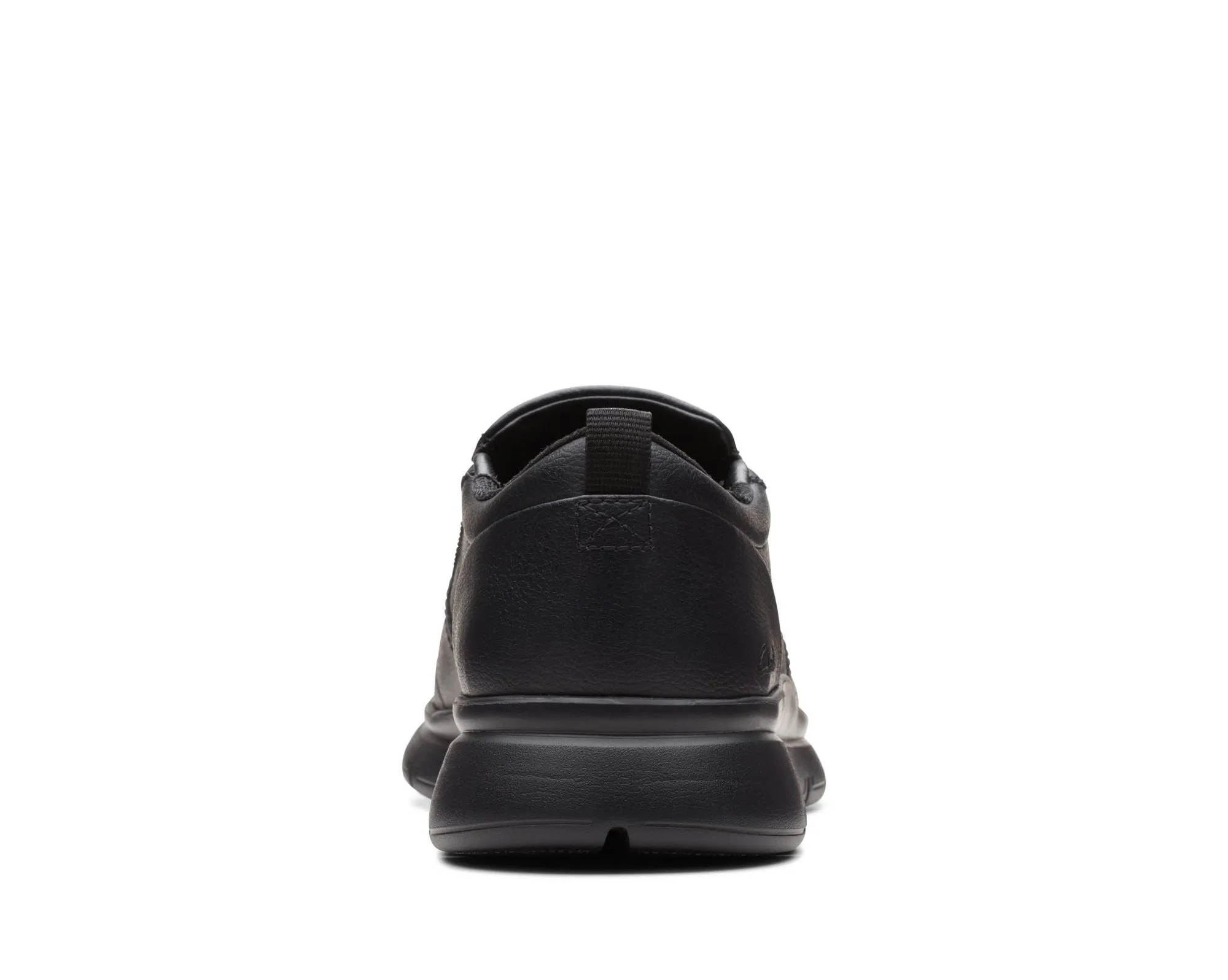 Clarks LT Slip Black Leather