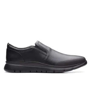 Clarks LT Slip Black Leather