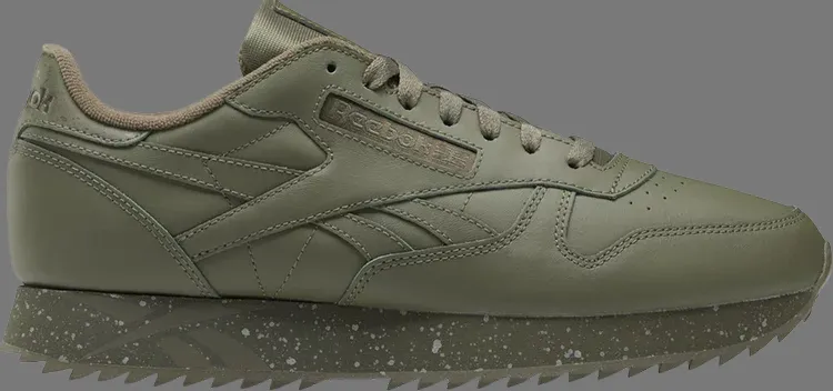 Classic leather ripple 'hunter green' Reebok sneakers, green