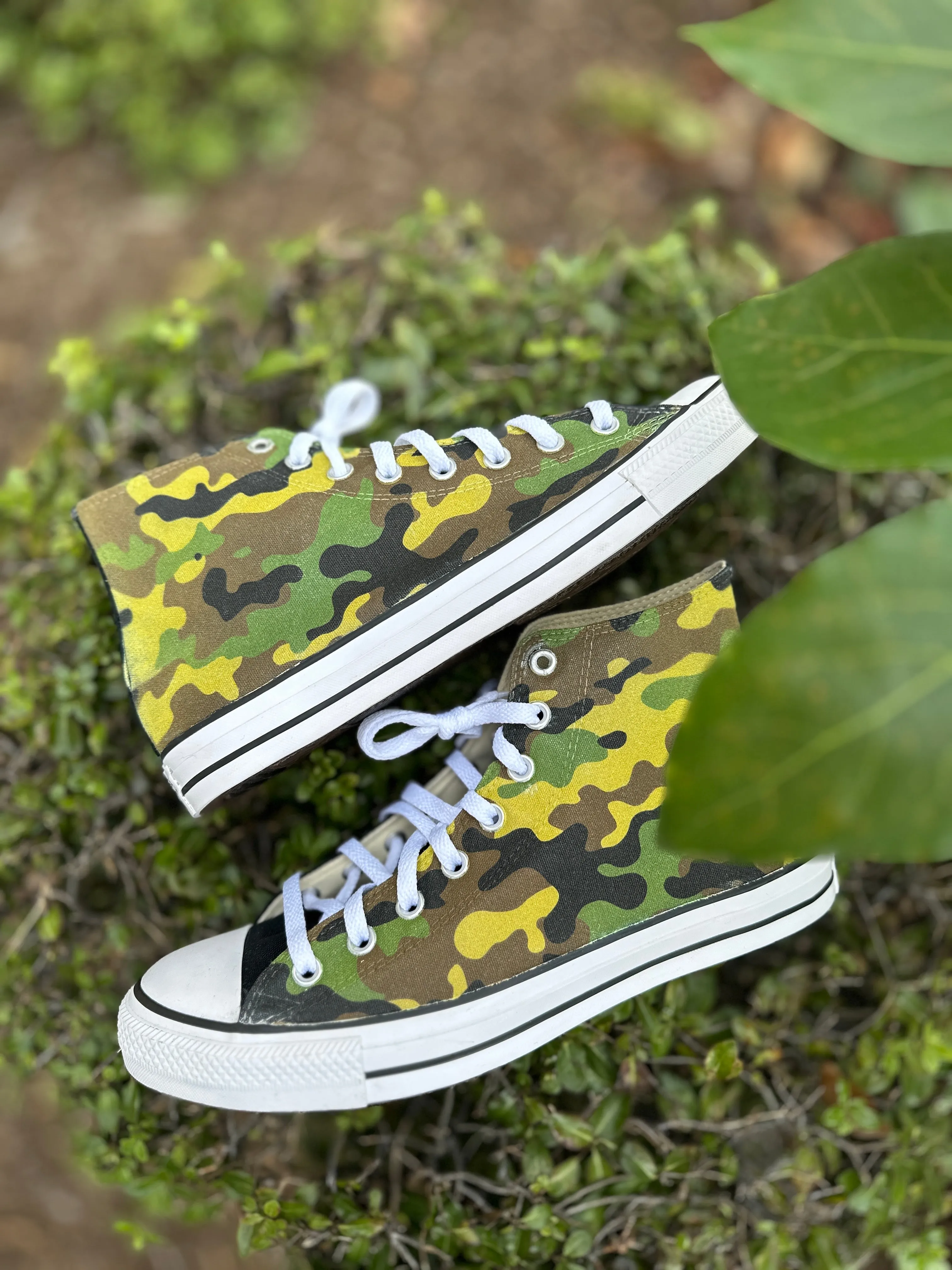 Classic OG Camo Green Camouflage Custom Converse