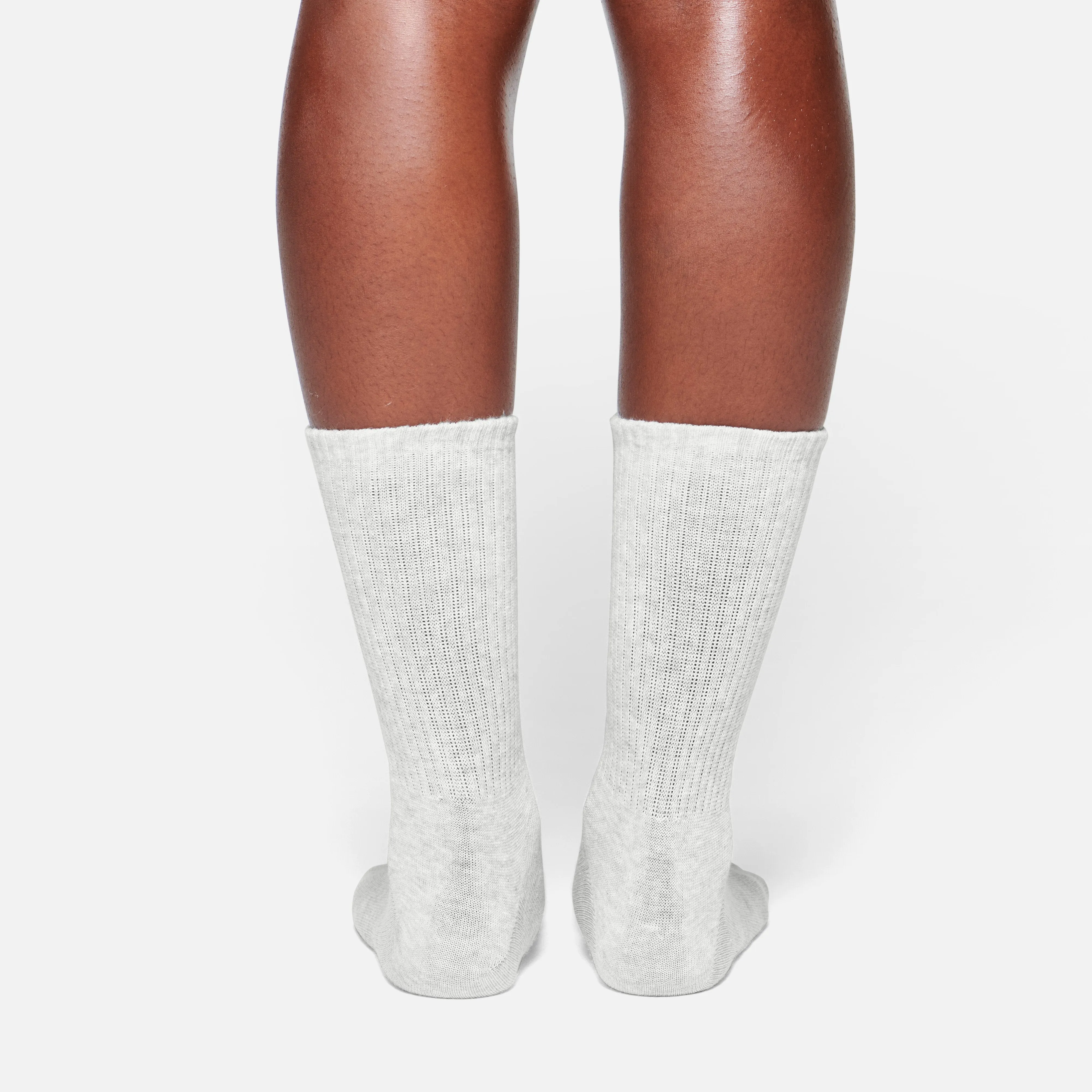 COTTON ACTIVE CREW SOCK | LIGHT HEATHER GREY