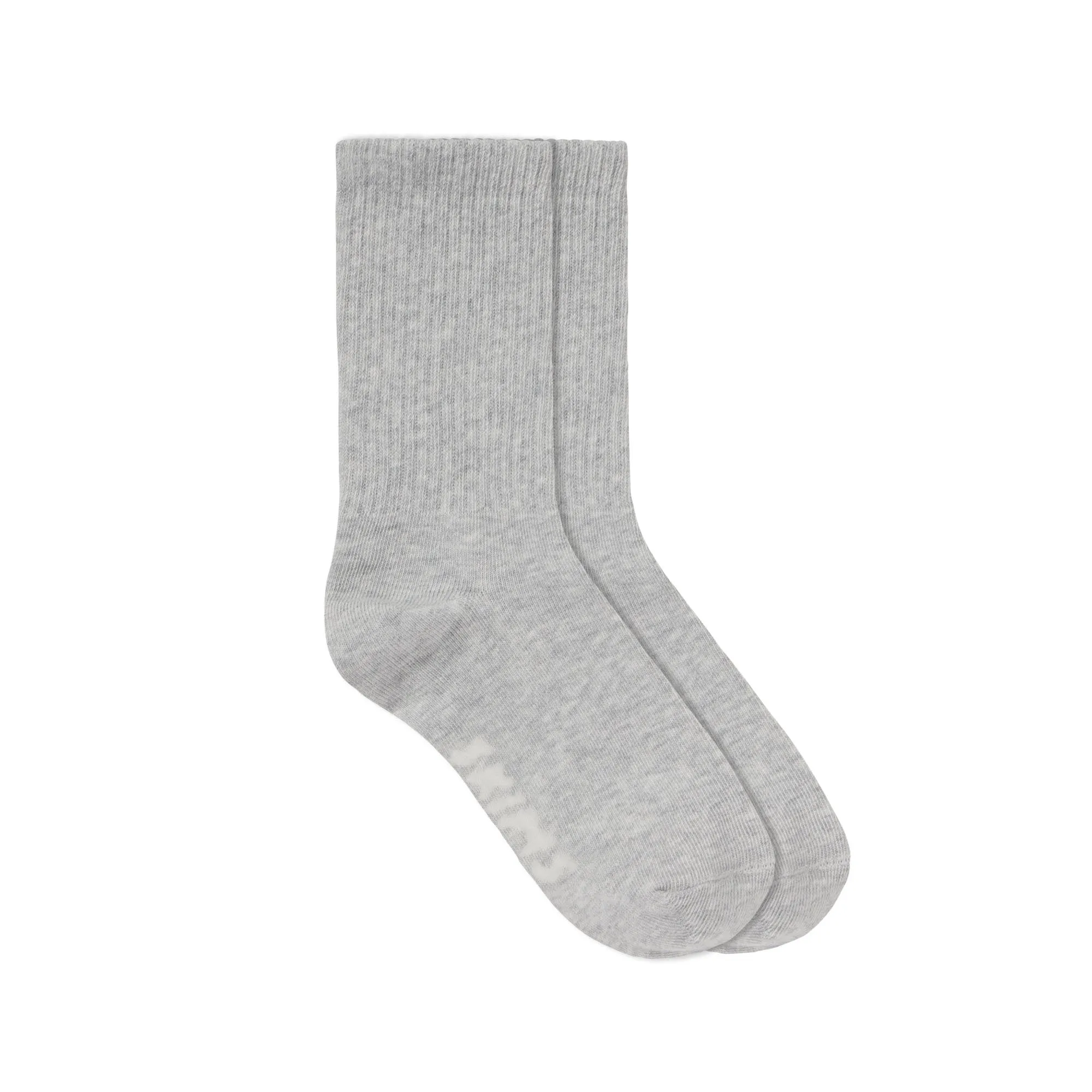 COTTON ACTIVE CREW SOCK | LIGHT HEATHER GREY