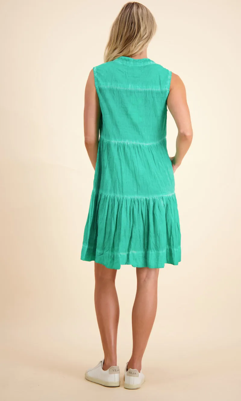 Cotton Sleeveless Dress Leila, More Colours