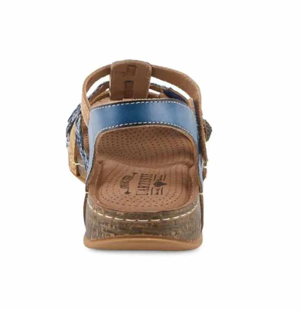 Delila in Blue Multi Leather by L Artiste