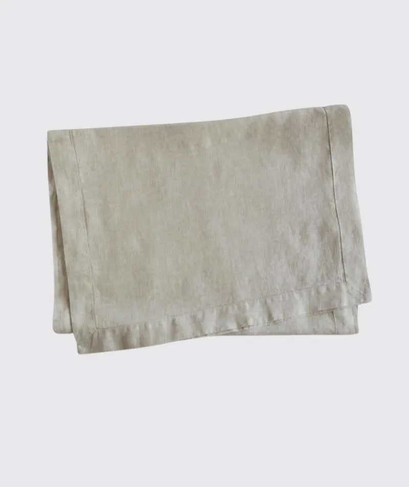 Ecru Linen Table Runner