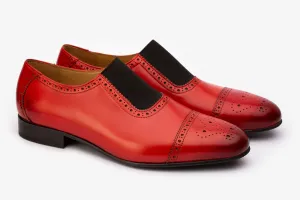 Elasticated Toe cap Brogue Loafer - R