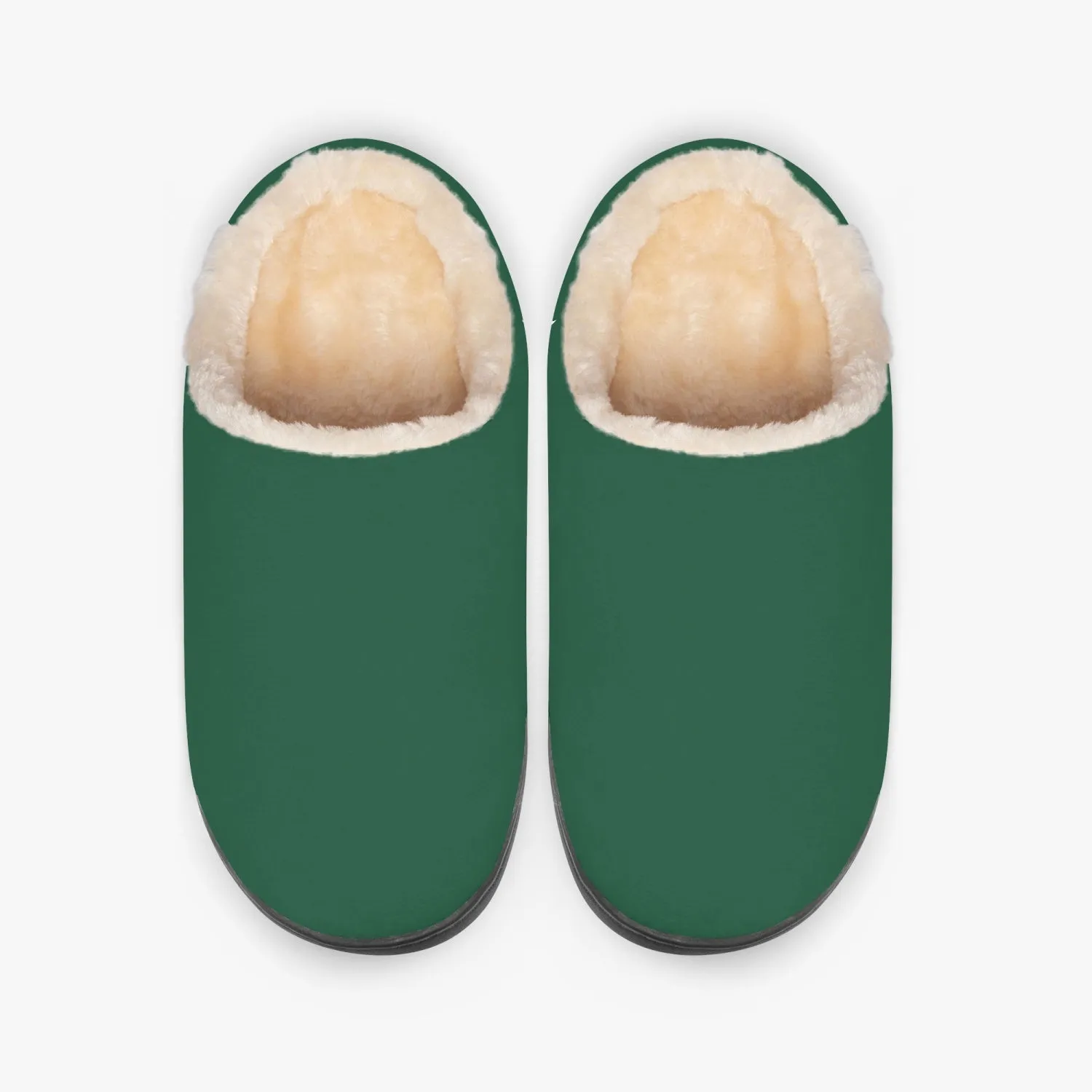 Forest Green | Unisex Fluffy Bedroom Slippers