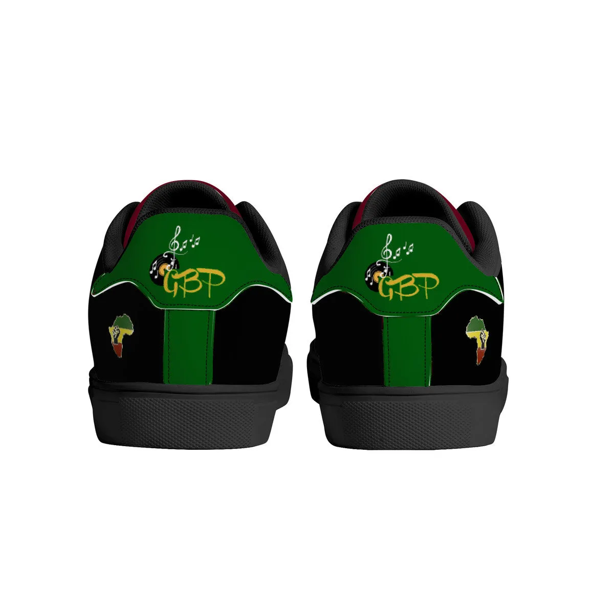 Gold Series - Black,Green and Red | Low Top Customized | Shoe Zero