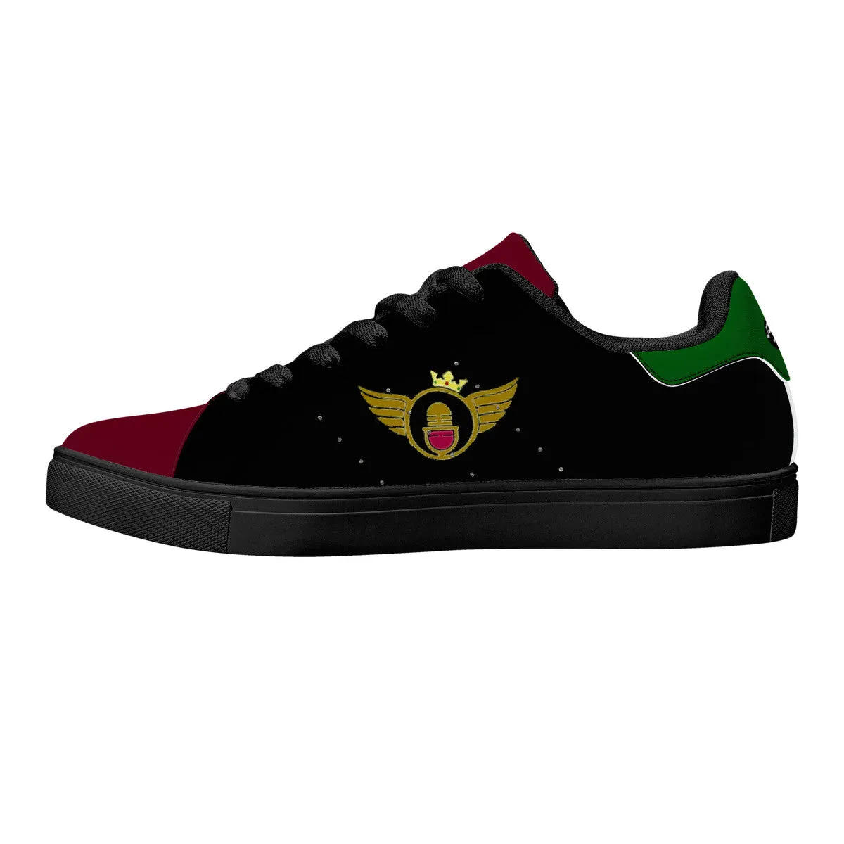 Gold Series - Black,Green and Red | Low Top Customized | Shoe Zero