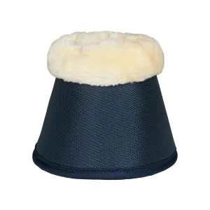 Horze Lincoln Bell Boots with Fur Navy