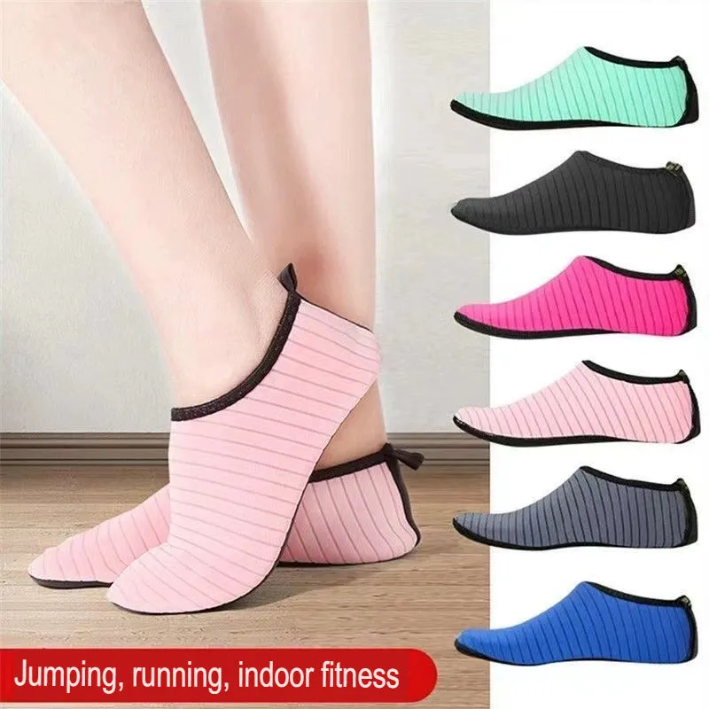 Indoor sports shoes and socks, soft-soled yoga shoes, lightweight men's and women's non-slip wear-resistant jump rope yoga dance treadmill shoes