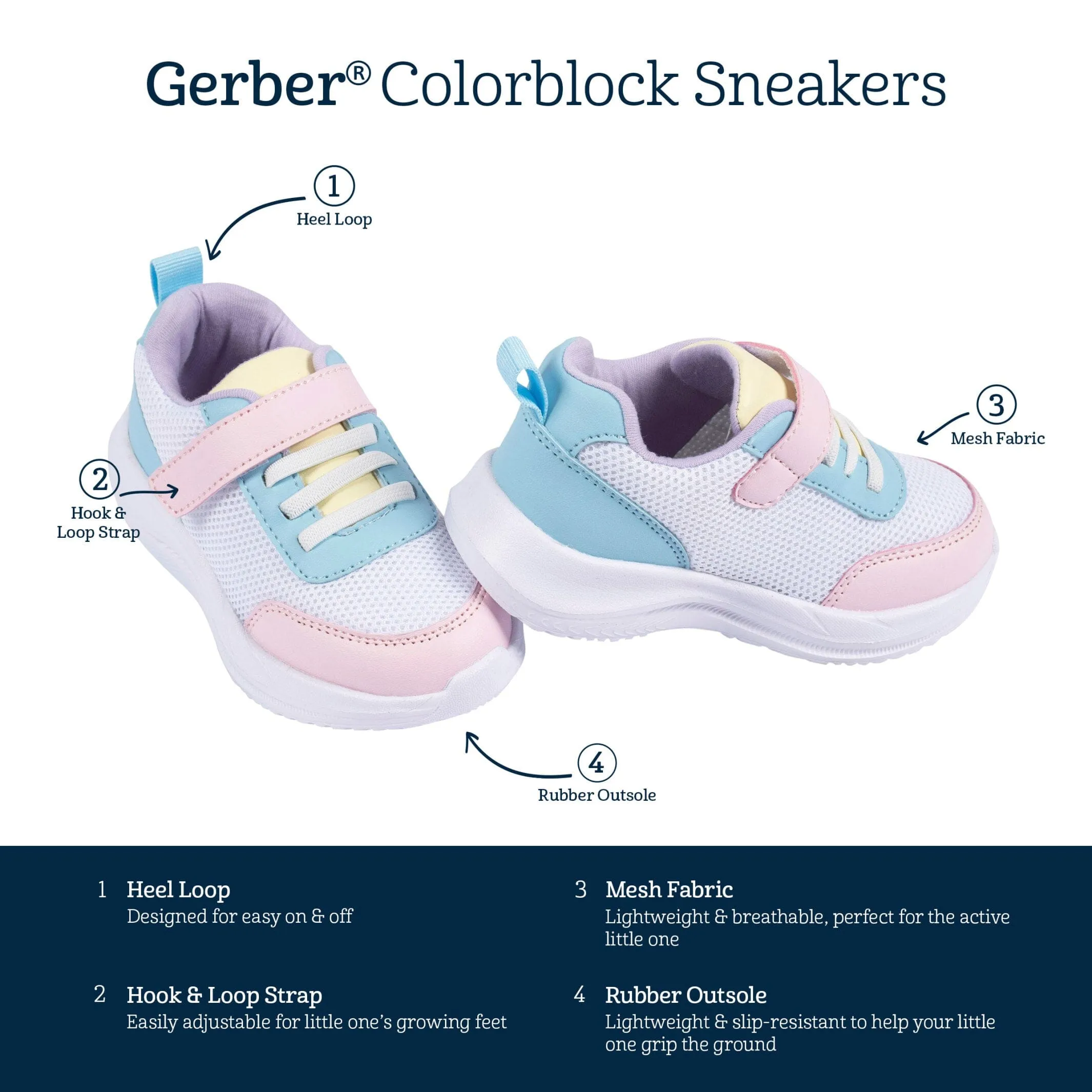 Infant & Toddler Girls Pink Colorblock Sneaker