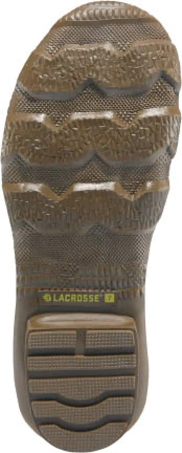 LaCrosse Womens Grange Chelsea 5in Black/Tan Rubber Work Boots