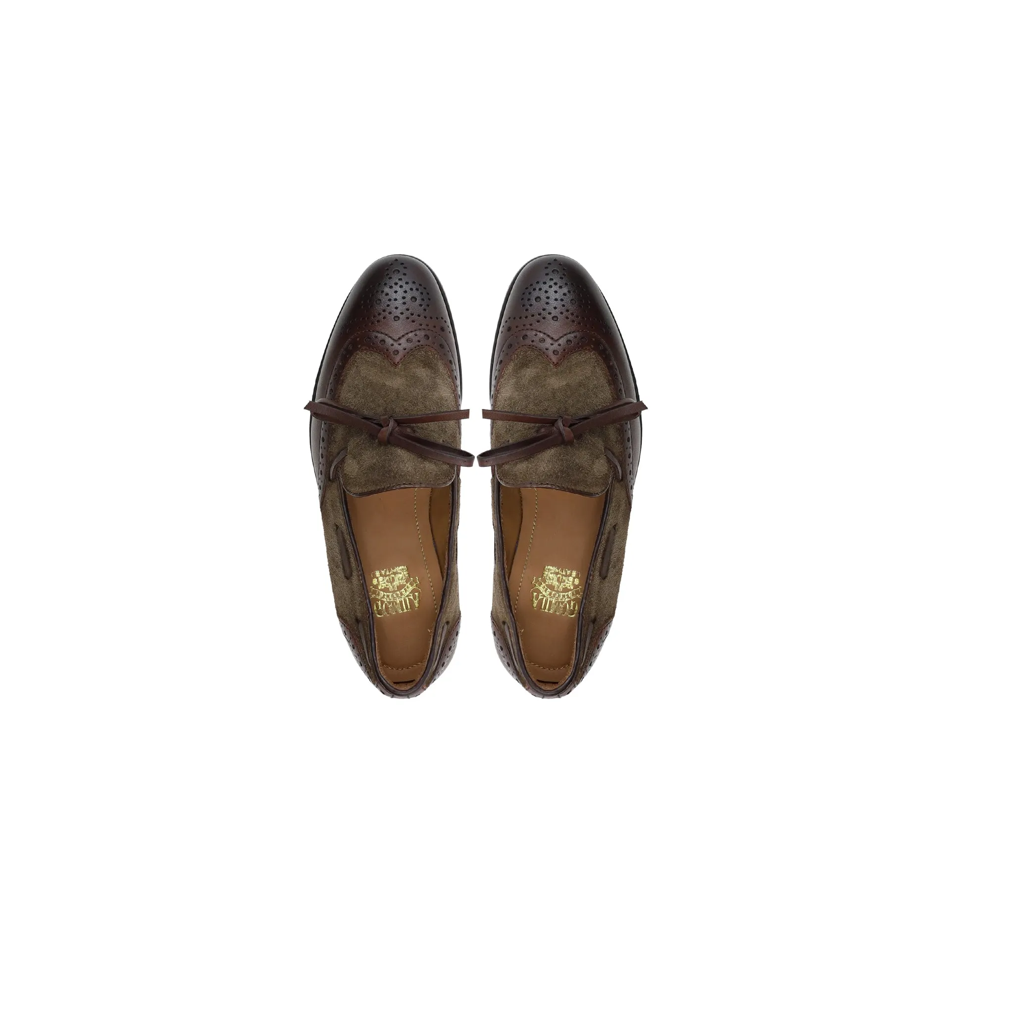 Lansing - Kid's Brown Calf Leather and Kid Suede Loafer (5-12 Years Old)