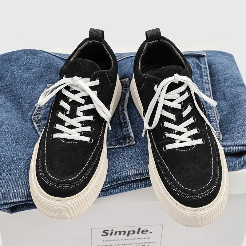 Men's Breathable Casual Shoes / Leather Stylish Sneakers - SF0973