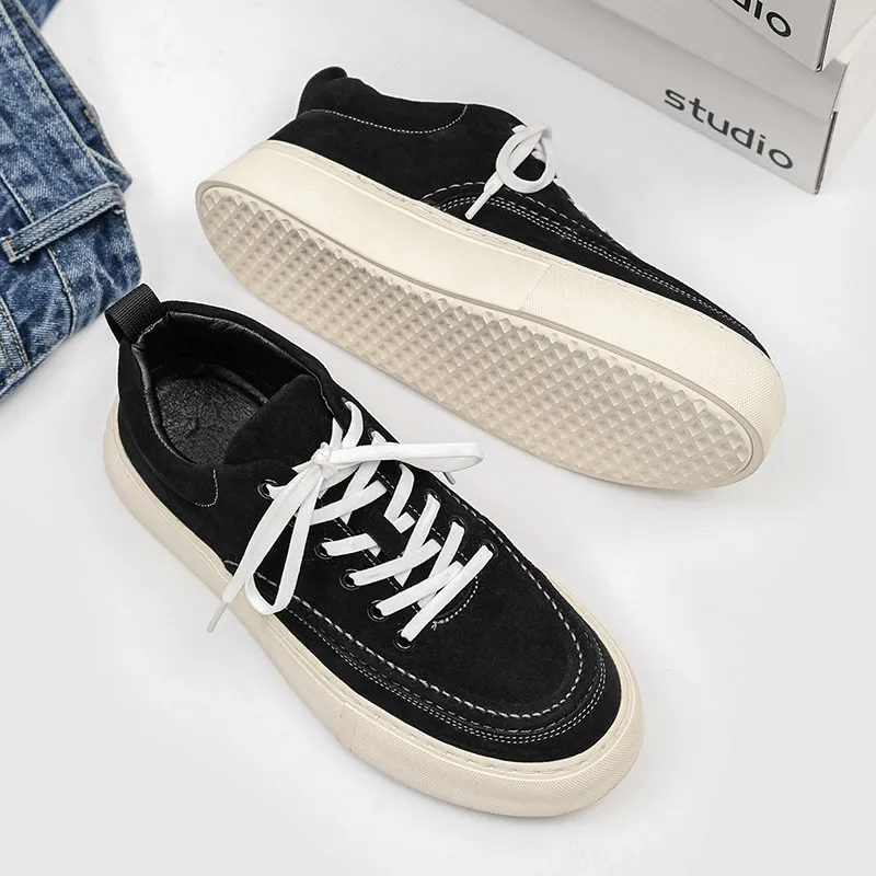 Men's Breathable Casual Shoes / Leather Stylish Sneakers - SF0973