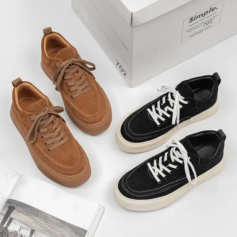 Men's Breathable Casual Shoes / Leather Stylish Sneakers - SF0973