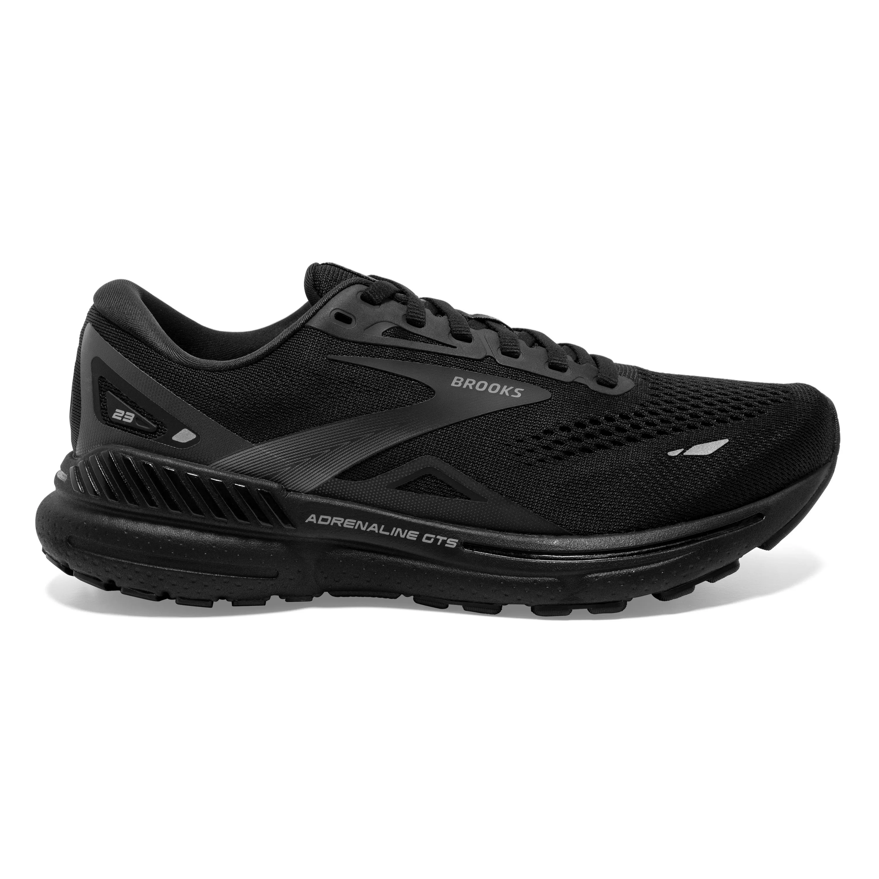 Men's Brooks Adrenaline GTS 23 Color: Black / Black / Ebony (EXTRA WIDE WIDTH)