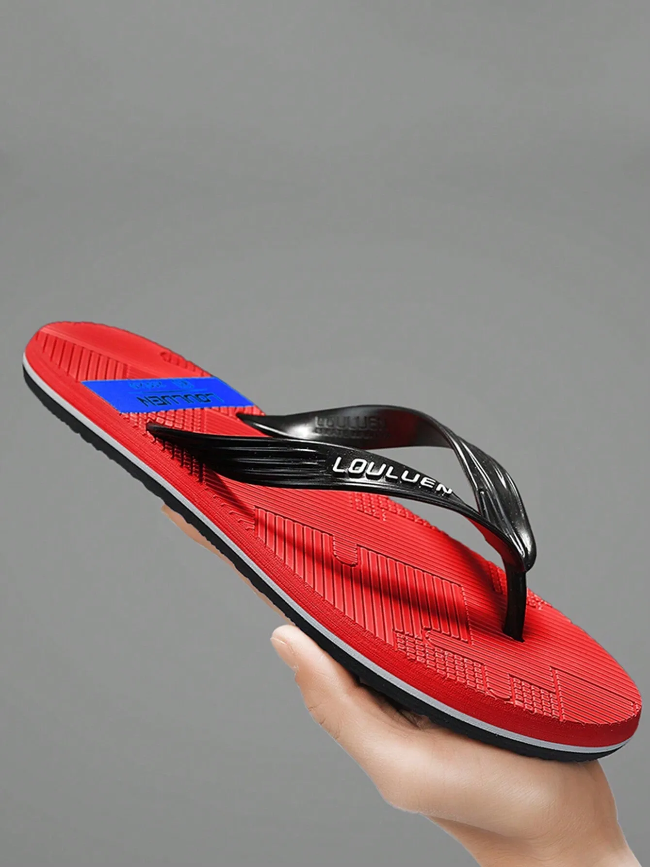 Men's Slip-On Sandals, Stylish New Design, Anti-Slip, Outdoor Flip-Flops With Soft Sole And Thick Sole For Beach