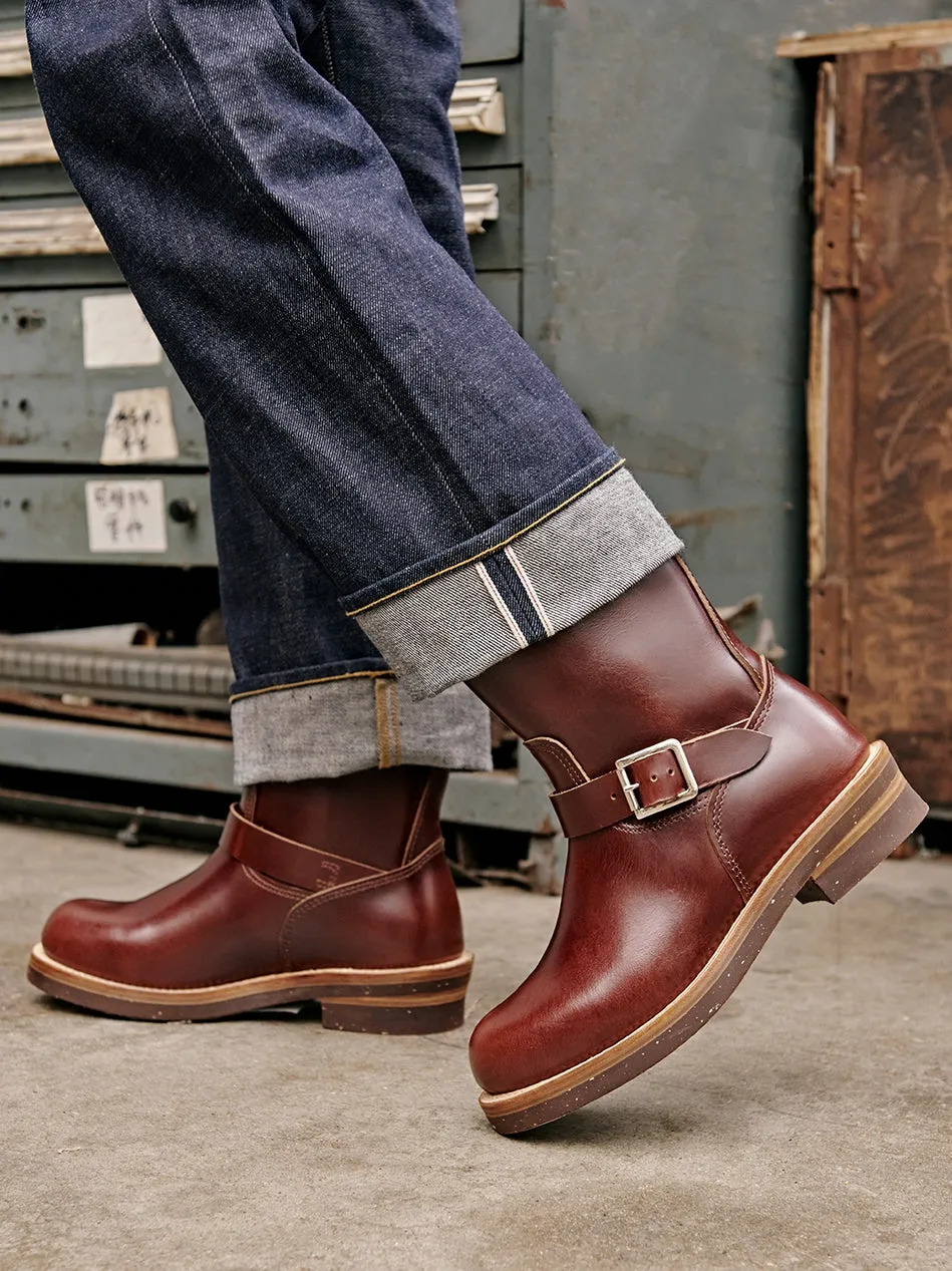 Custom-Made Mens Premium Leather Engineer Boots, Model 901