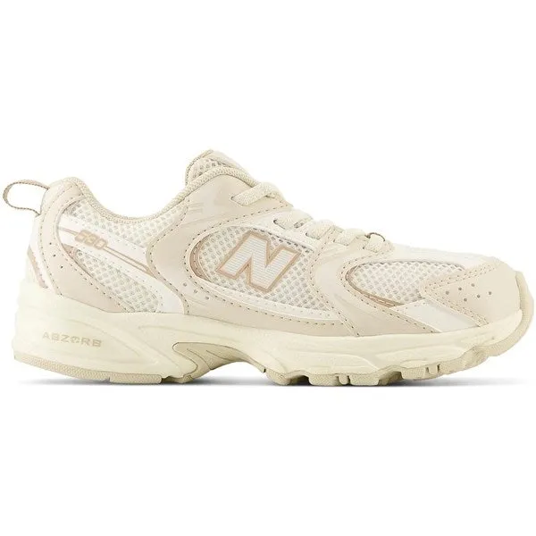 New Balance 530 Kids Bungee Lace Pre Bone