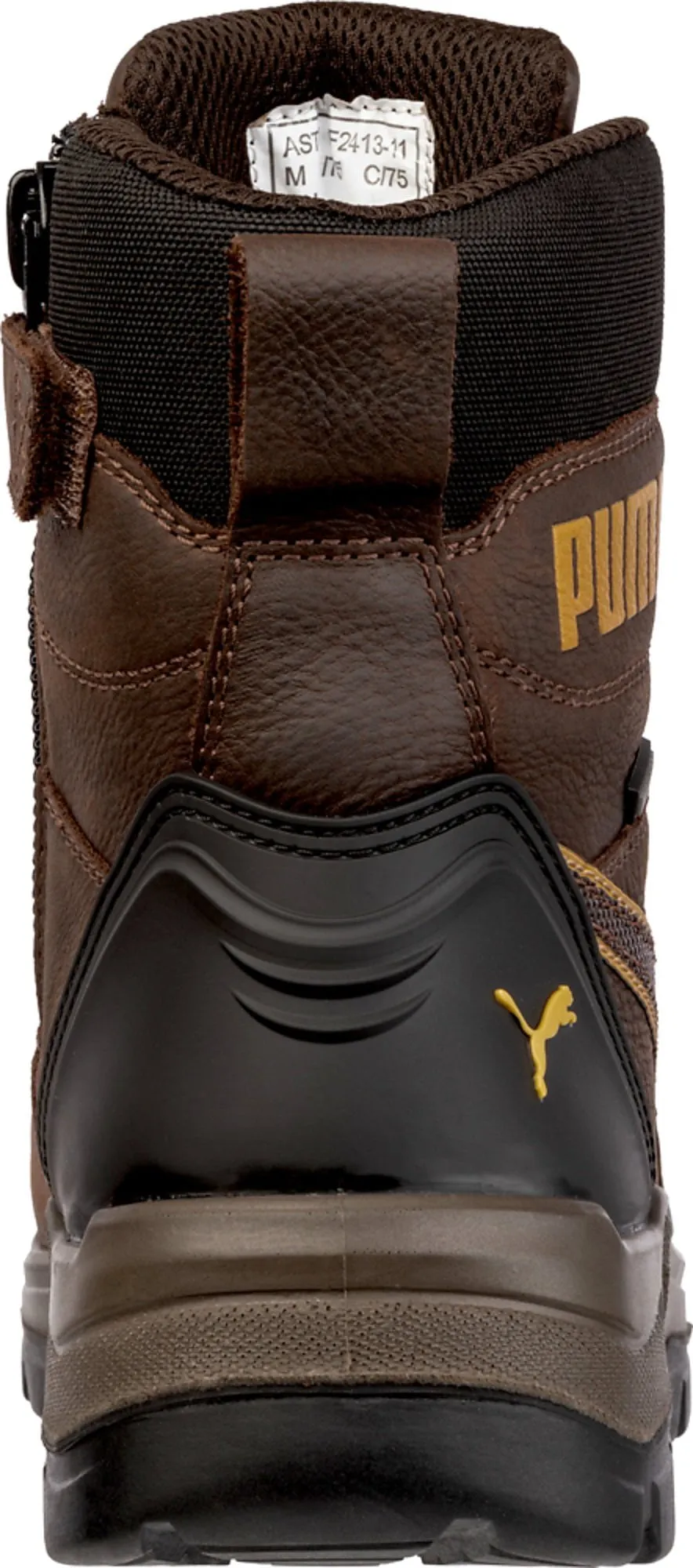 Puma Safety Brown Mens Leather Conquest CTX High WP CT Lace-Up Work Boots