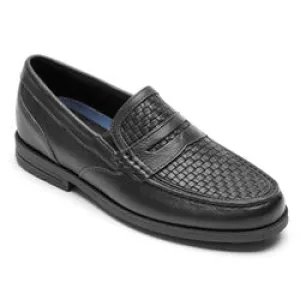 Mens Classic Leather Penny Loafer Shoes - Rockport Preston