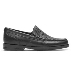 Mens Classic Leather Penny Loafer Shoes - Rockport Preston