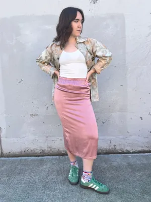 Silk Midi Skirt