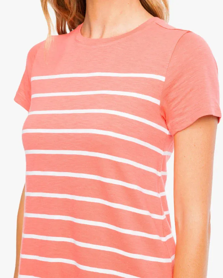 Southern Tide Delilah Sunkist Coral T Shirt Dress