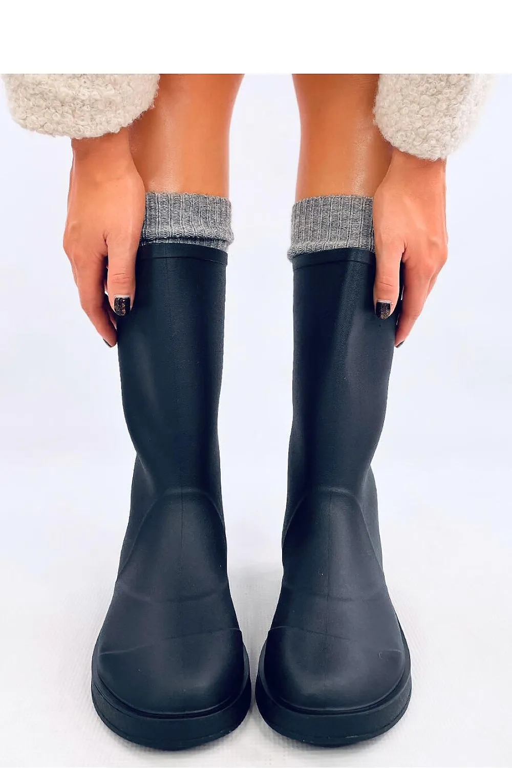 TEEK - Black Wellingtons Boots