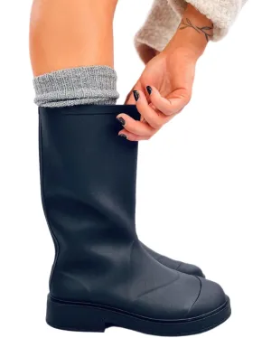 TEEK - Black Wellingtons Boots