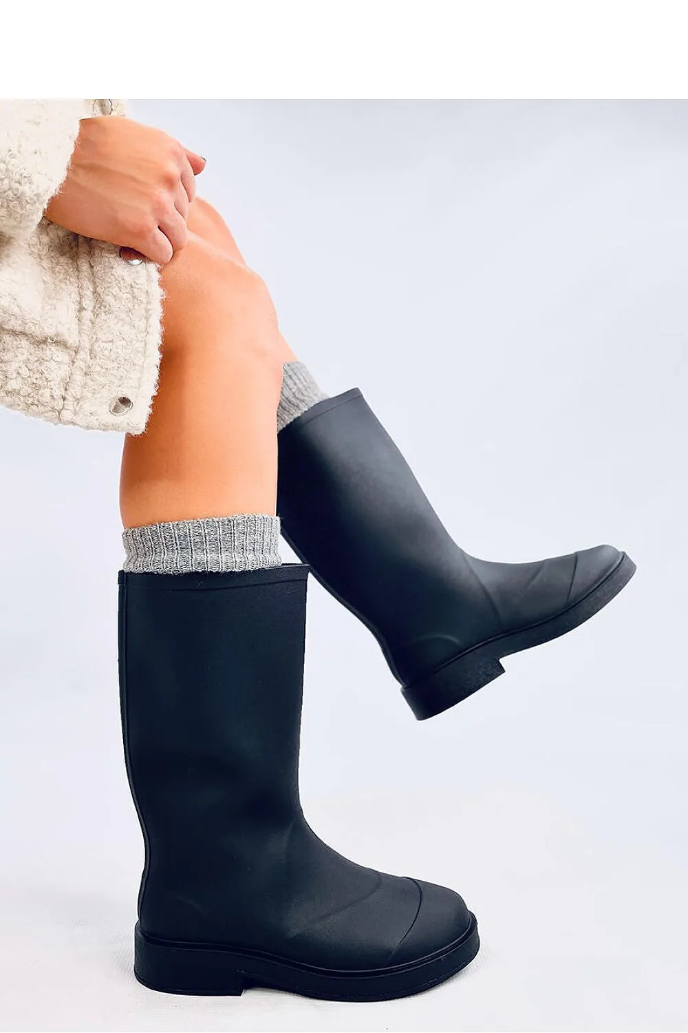 TEEK - Black Wellingtons Boots