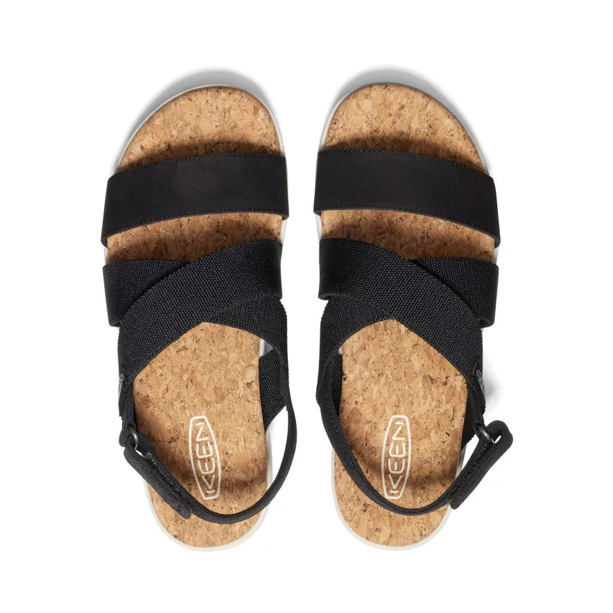 Women's Elle Criss Cross Sandal  |  Black/Birch